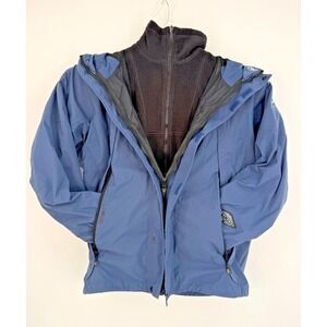 Columbia Jacket‎ Mens Blue LG Titanium Interchange Omni-Tech 3-in-1 Winter FLAW